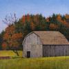 "Autumn Arrives", 4" x 6", oil on canvas panel, Robert K. Roark