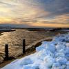 "Winter Sunset Over Paines Creek", photography by Anita Winstanley Roark.  Contact us for edition and size availability.  