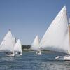 "White Sails Abound, APBY 2014 Cat Gathering Warm-up Race", photography by Anita Winstanley Roark.  Contact us for edition and size availability.  