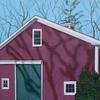 "Barn 1, private commission", 5" x 7", oil on panel, Robert K. Roark., SOLD