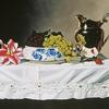 "Summer Bounty", commissioned oil on canvas by Robert K. Roark, SOLD