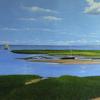 "Path to the Sea" , a view of Boat Meadow Beach, Eastham, MA, 24 x 47, oil on canvas, commissioned painting by Robert K. Roark, SOLD